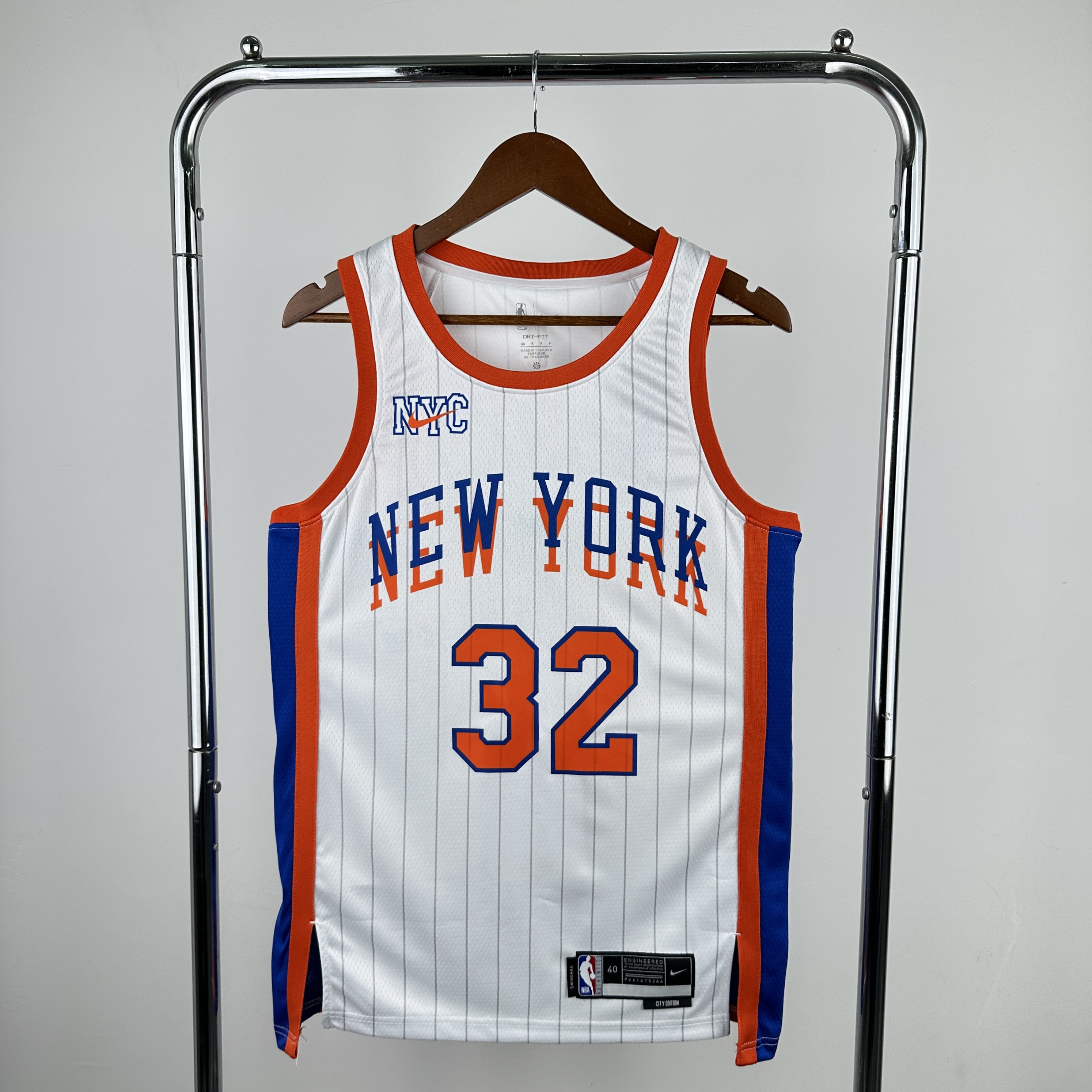 Men New York Knicks #32 Towns White City Edition Season Nike 2025 NBA Jersey->new york knicks->NBA Jersey